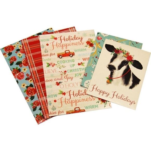 ❄️ New Pioneer Woman (5) Christmas Holiday Wish Folding Carton Paper Gift Boxes - Picture 2 of 6